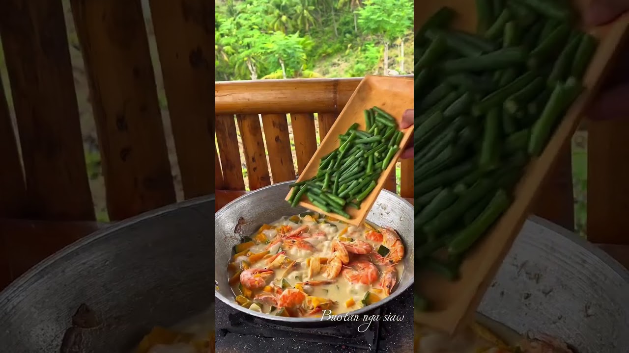 Dinuldog na kalabasa with shrimp and sitao 😋🫶😍 