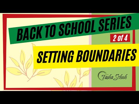 Back-To-School: Setting Boundaries