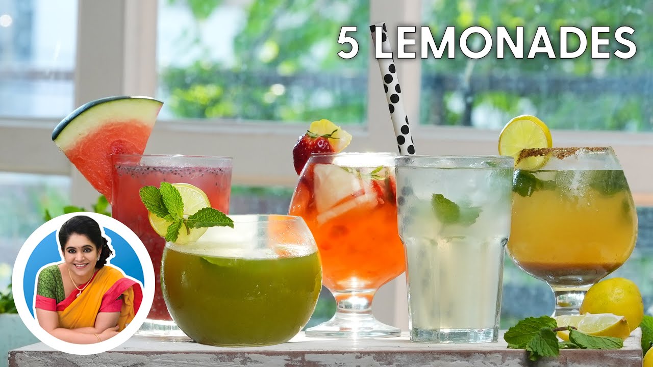 5 Lemonade Recipes I Summer Drinks I Sharbat I Iftar Recipes I 5 तरह की शिकंजी I Pankaj Bhadouria