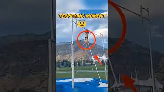 “Pole vault goes horribly wrong… athlete survives by inches 😳