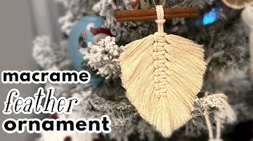 Macrame Feather Ornament DIY
