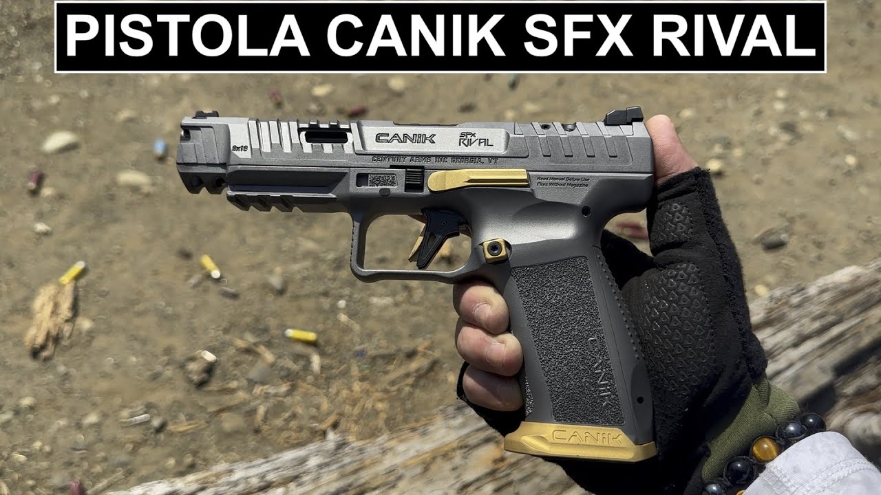 Disparando la pistola CANIK SFX RIVAL, video en español.
