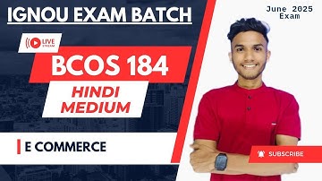 #138 BCOS 184 | E COMMERCE BCOM | IMPORTANT QUESTIONS MARATHON IGNOU WALAY AAYUSH SIR
