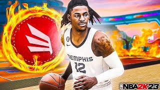 *NEW* JA MORANT SLASHING BUILD is OVERPOWERED on NBA 2K23! (BEST POINT GUARD BUILD in NBA 2K23)