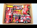 【おもちゃの消防車】走れ！走れ！おもちゃの消防車！Make a slope and run the toy fire truck down it！