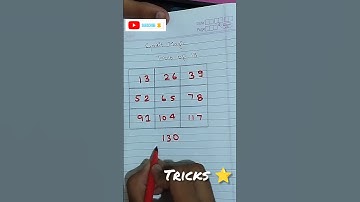 Trick of finding Table of 13 || #maths #tricks #sorts