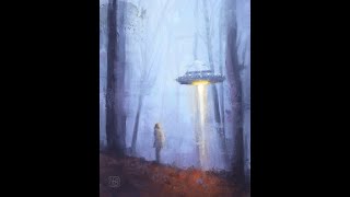 UFO - Procreate speed painting timelapse