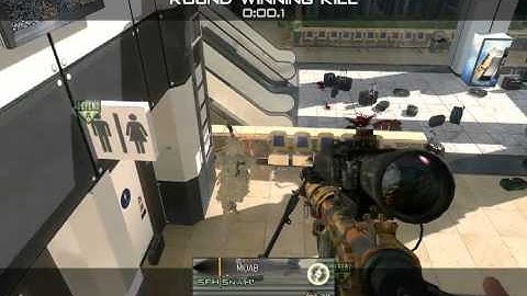 MW2 my new trickshot (SnaH shot) (private match)