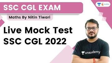 Live Mock Test | SSC CGL 2022 | Maths by Nitin Tiwari | wifistudy studios