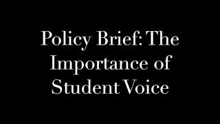 OSV Policy Brief - The Importance of Student Voice