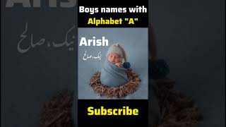 Baby Boy Names Starting With