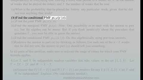 Probabilistic Systems Analysis Homework Help