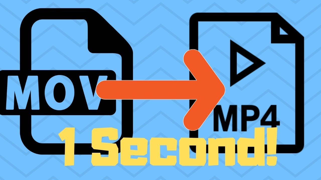 how To Convert Mov to mp4 in Second!