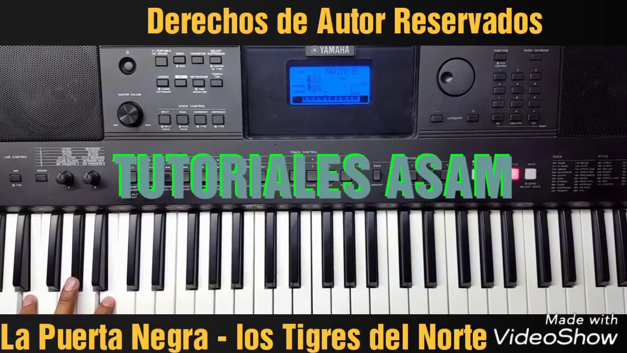 La Puerta Negra 🎷🎹Tutorial bien explicado🎹🎷Tigres del Norte (incluye letra en la descripción)