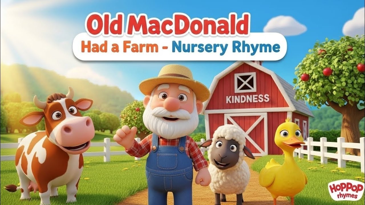 Old MacDonald Had a Farm | Animals Name & Sounds Song |Nursery Rhyme For Toddlers and Babies 
