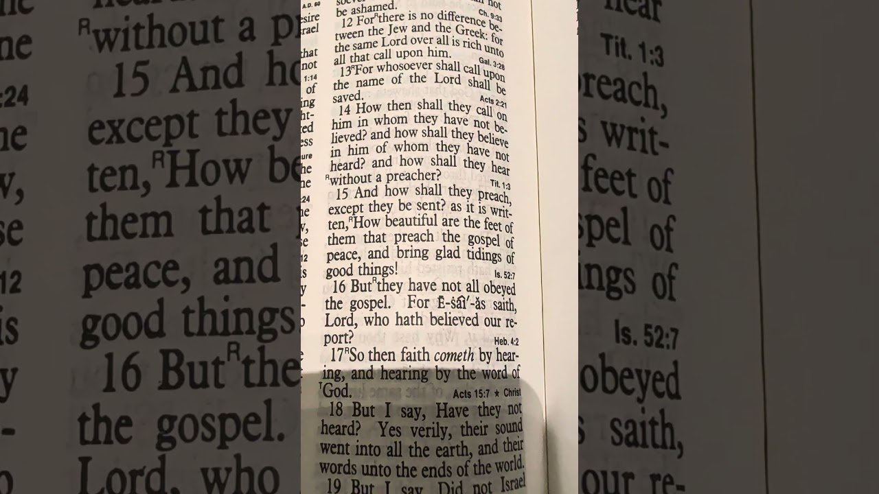 Is Listening To Scripture Or Sermons Enough To Be Saved? (Pt 2) Romans 