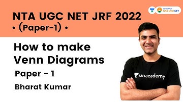 How to make Venn Diagrams | Paper - 1 | NTA UGC NET JRF 2022 | Bharat Kumar