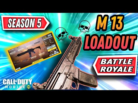 Fast ADS + NO RECOIL + Long Range M13 BEST GUNSMITH SEASON 5 COD MOBILE | Best M13 Loadout CODM BR