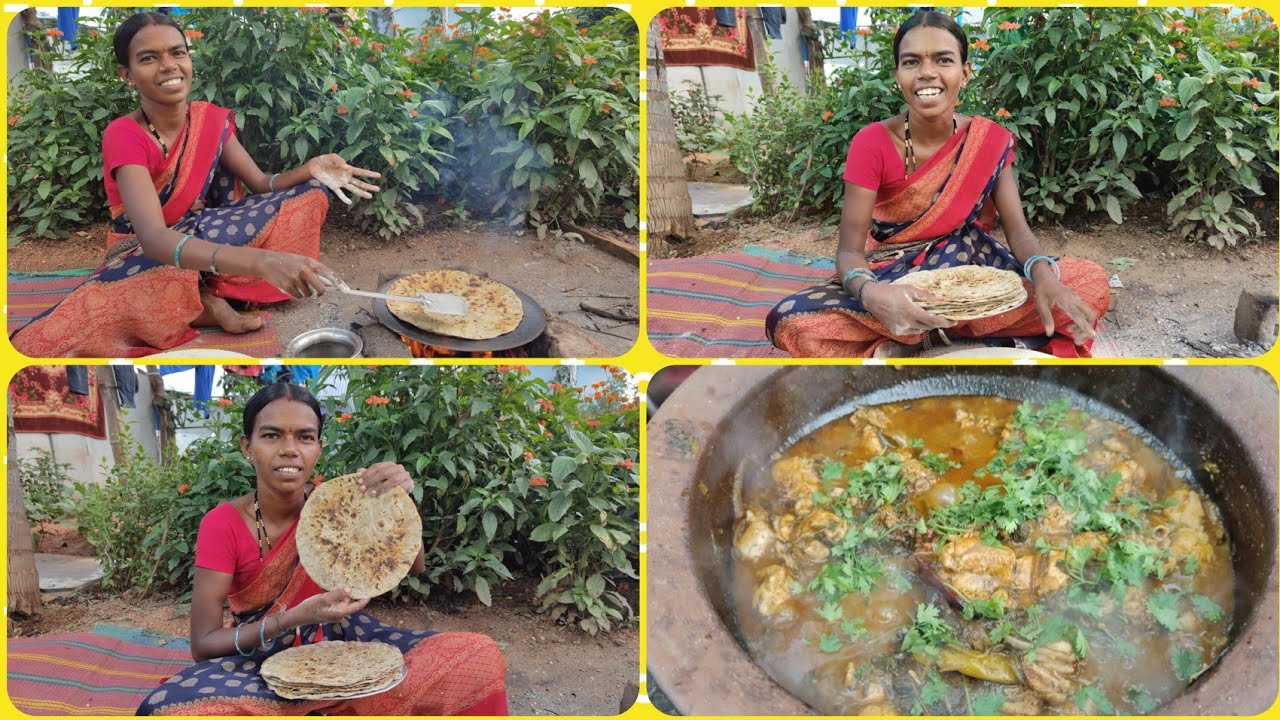 గోంగూర చికెన్ || Gongura Chicken Recipe||  Telugu Chicken Curry Telugu మా పల్లెటూరి సద్ద రొట్టెలు
