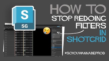 [H2SG] Saving Filters in Shotgrid (2025)