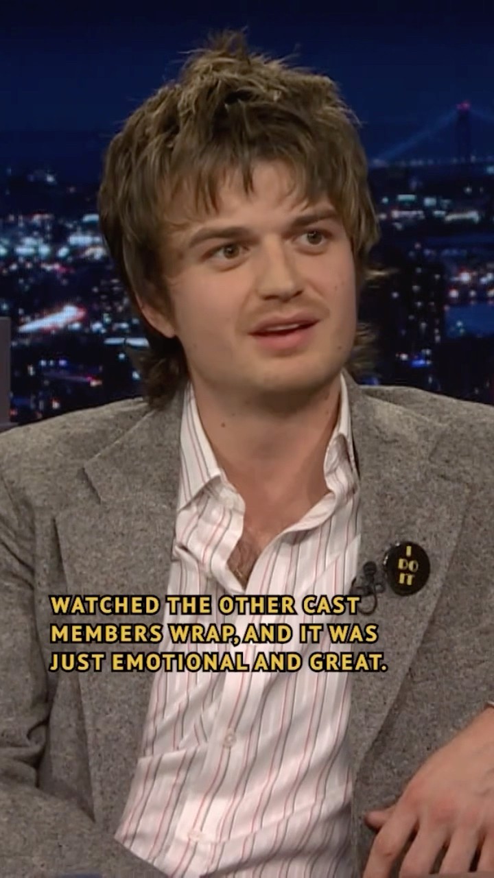 #JoeKeery reflects on the end of #StrangerThings ? #FallonTonight