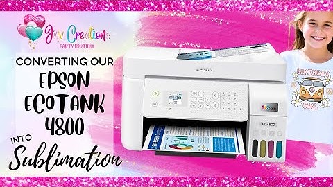 Converting our Epson Ecotank 4800 into a Sublimation Printer | New Heat Press