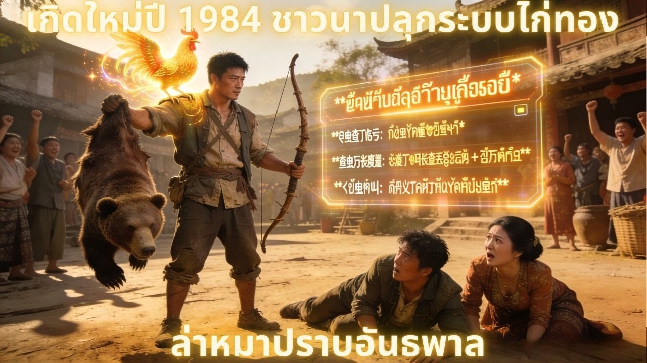 🔥🐺 เกิดใหม่ปี 1984 ชาวนาปลุกระบบไก่ทอง ล่าหมาปราบอันธพาล | #สปอยซีรีส์ #ระบบ