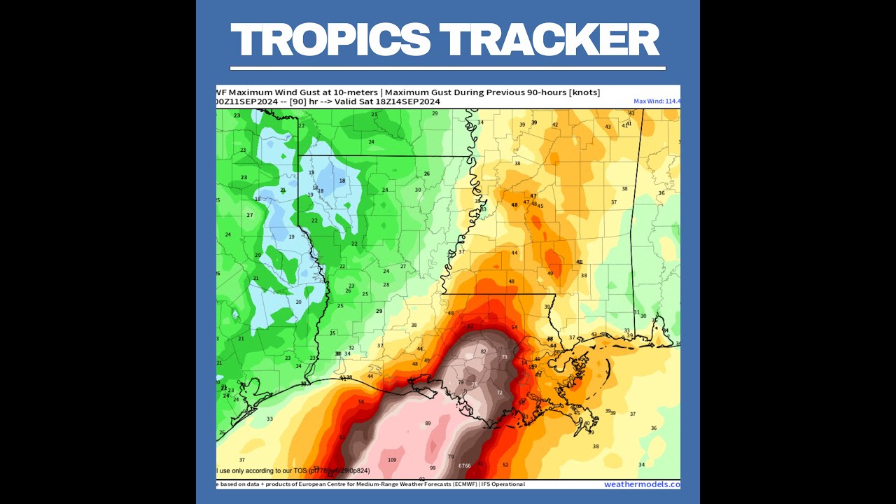 Tracking Hurricane Francine with major impacts to the Gulf Coast - YouTube
