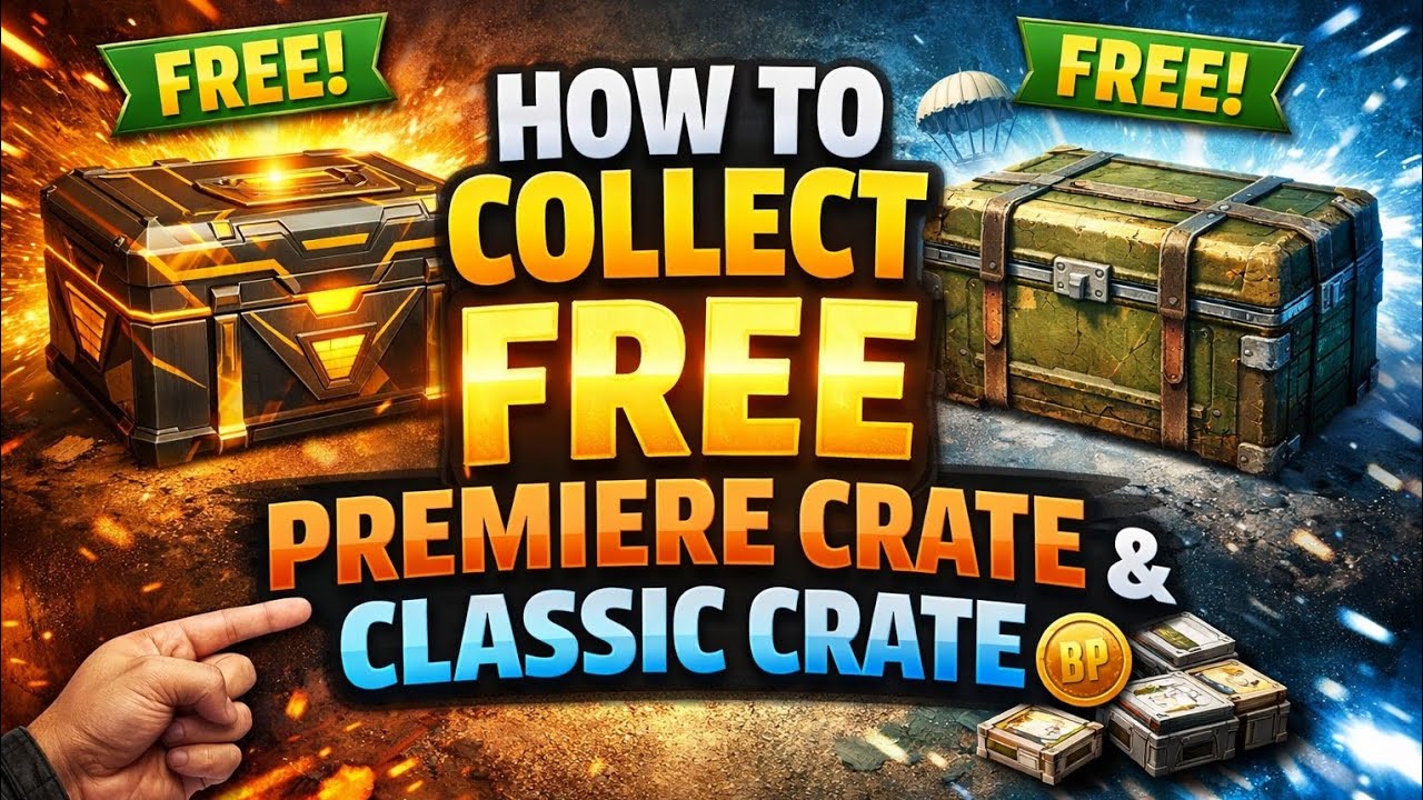 How to collect free premiere crate and classic crate 