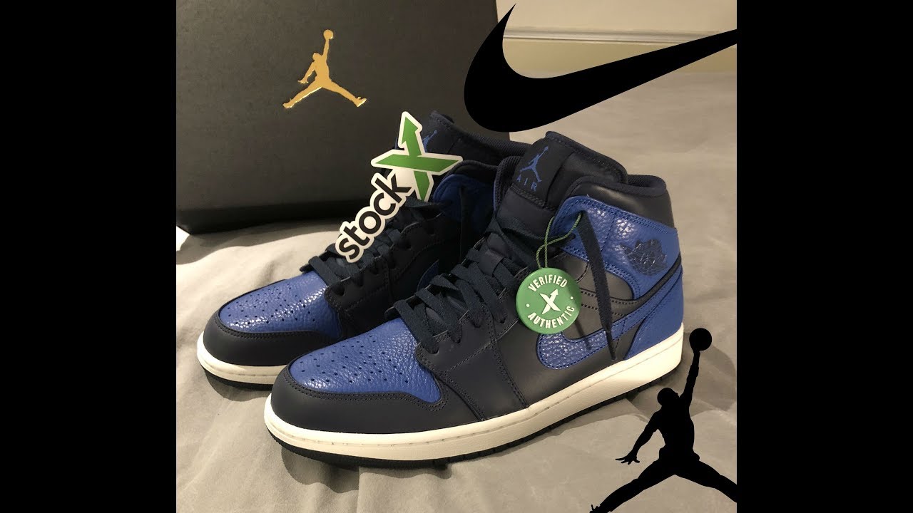 air jordan 1 mid obsidian royal