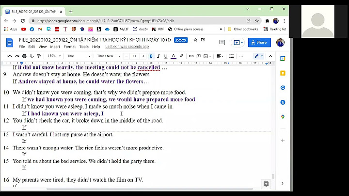 Bài tập câu điều kiện 3 loai susasoft năm 2024