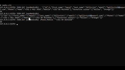 Redis JSON