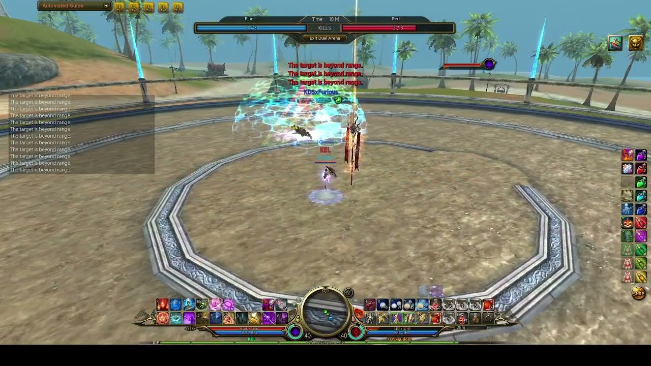 Dragona World - Duel Master (Arena): Piloted KEL lvl 40 (Magician) vs KDSxFurious lvl 40 (Sniper)