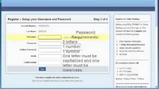 New Online Banking Registration Demo