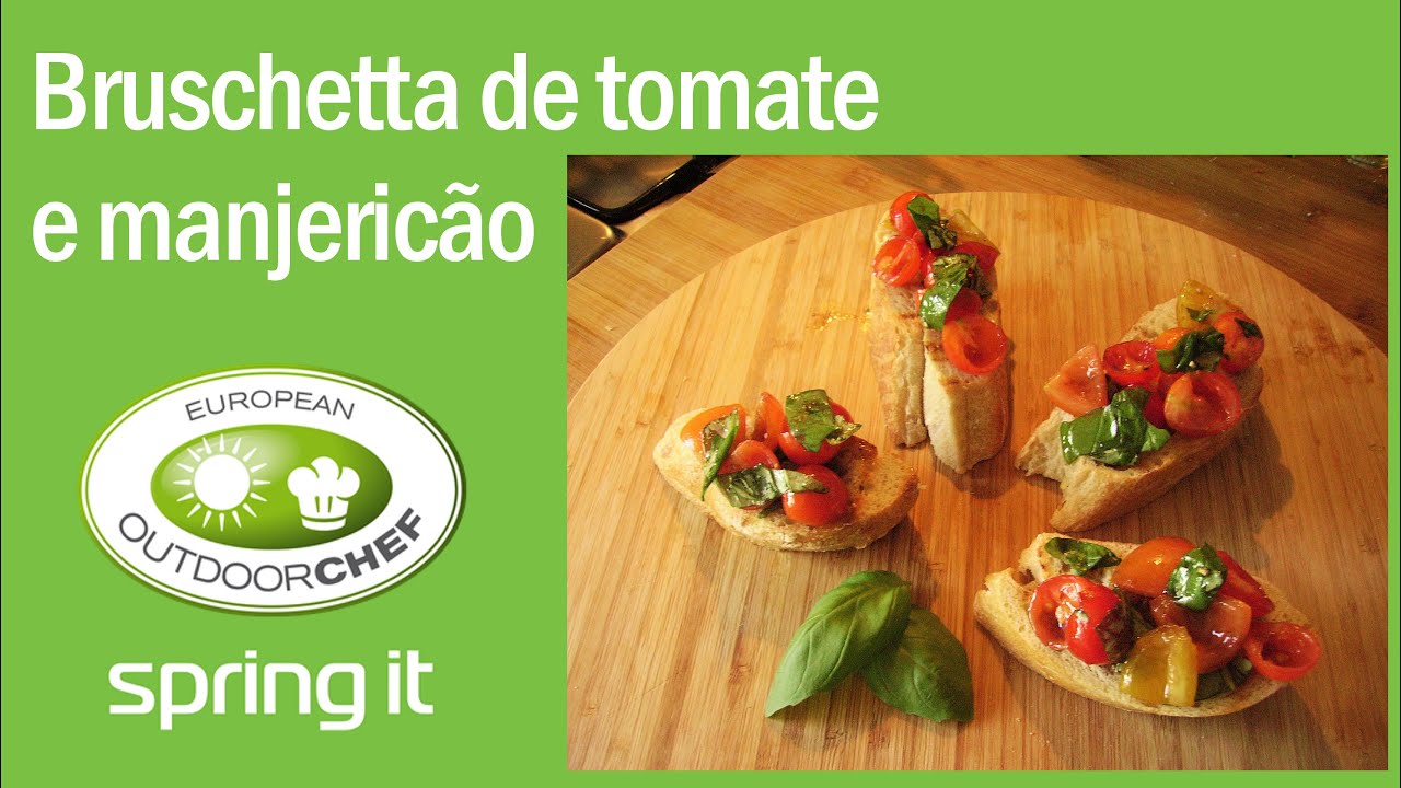 Bruschetta de tomate e manjericão - Barbecue Minichef - Spring It - YouTube