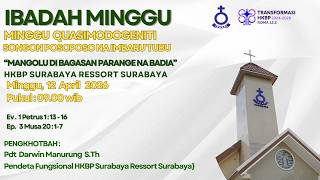 (LIVE) Ibadah Minggu HKBP Surabaya - Tgl. 12 April 2026 (Pkl. 09.00 WIB)