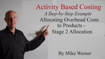 Activity Based Costing (ABC)-Allocating Overhead Costs to Products By Mike Werner (ABC Video 3 of 3)