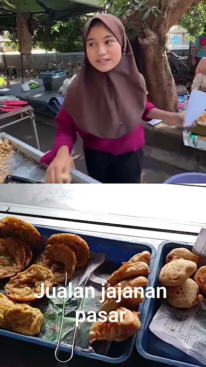 selling snacks in Sekejaken #streetfood