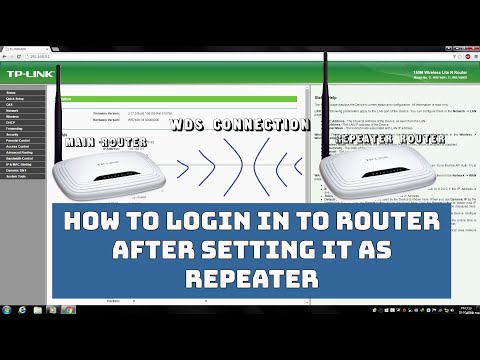 How To Login To Router After Setting It As Repeater