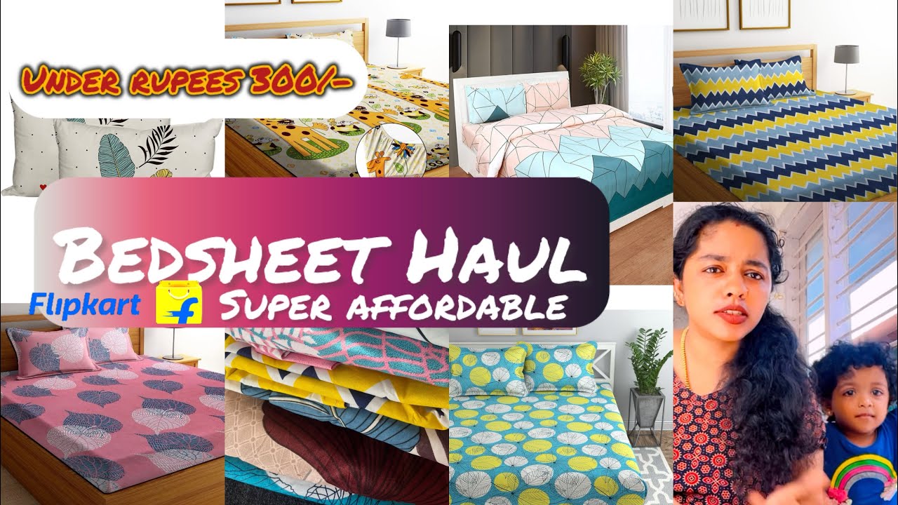 BED SHEETS HAUL 🏡🪴| FLIPKART | UNDER RUPEES 300/- | MALAYALAM#bedsheets #trending