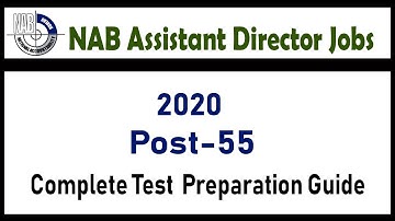 FPSC NAB Assistant Director Jobs 2020 ( Complete Test Preparation Guide) Part-2