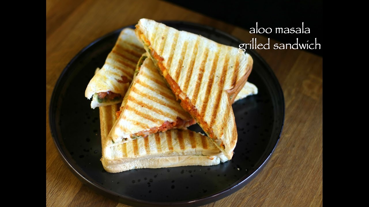 aloo masala grilled sandwich | potato grilled sandwich ...