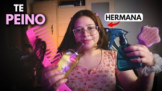 Asmr 💁🏻‍♀️ Tu Hermana Te Peina Para Ir Al C0Legio👧🏻📚 Vivalen Asmr