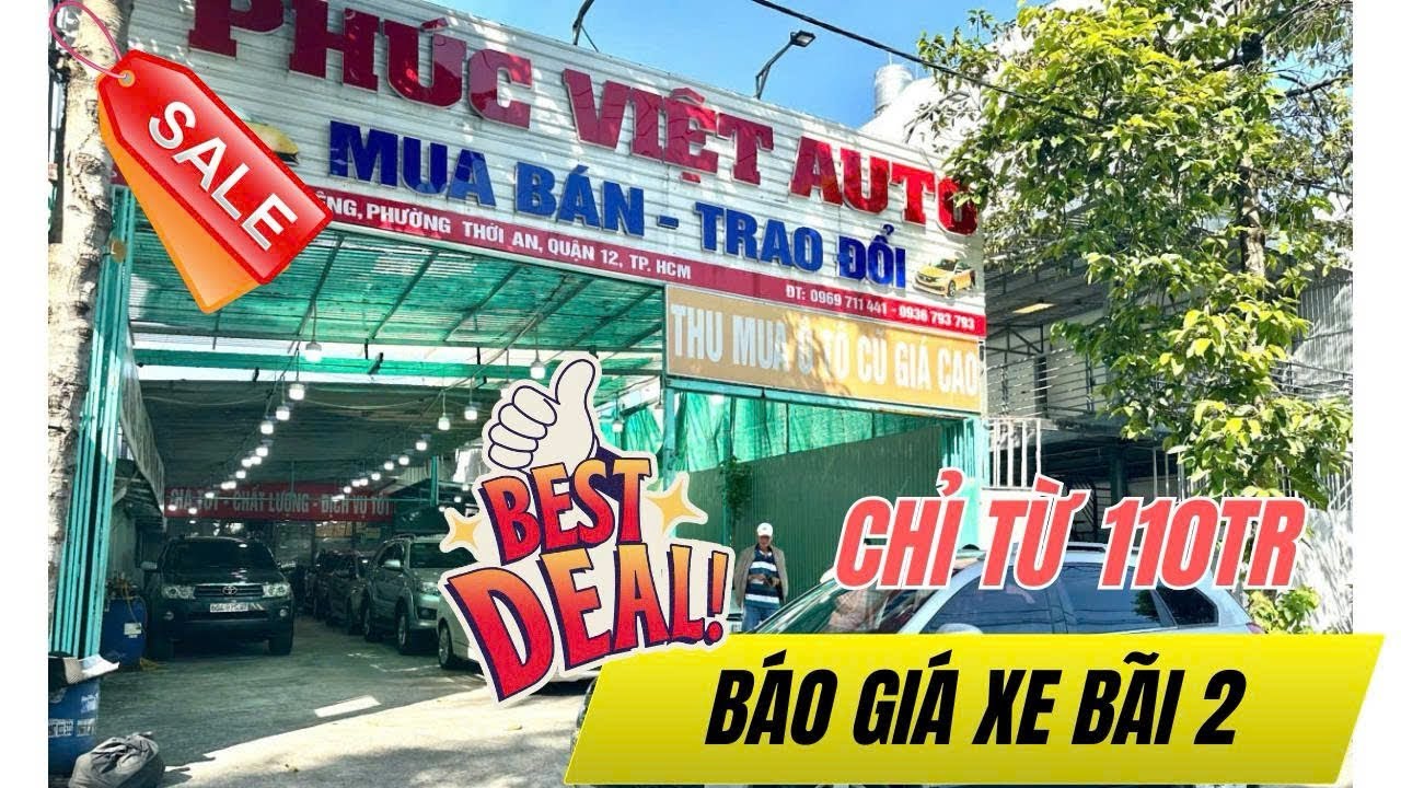 Báo giá tổng bãi 2 chỉ từ 1xx về rất nhiều xe anh chị vào xem nha tại Phúc Việt - Ô Tô Cũ