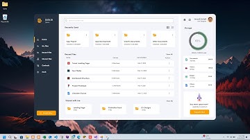 Modern File Manager Dashboard in C# | Built with SATA UI Framework 🚀