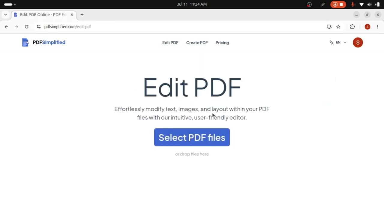 Cómo usar PDFSimplified — Edita cualquier PDF en tu navegador
