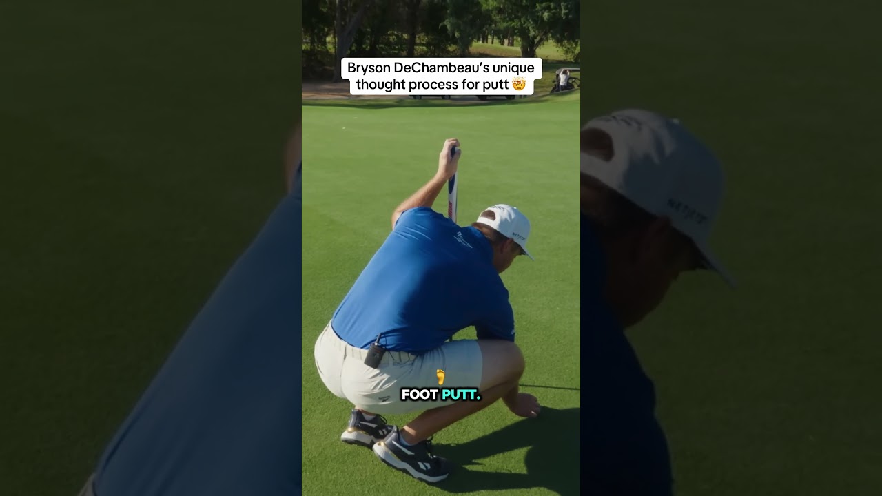 Bryson DeChambeau’s unique thought process for putt 🤯 