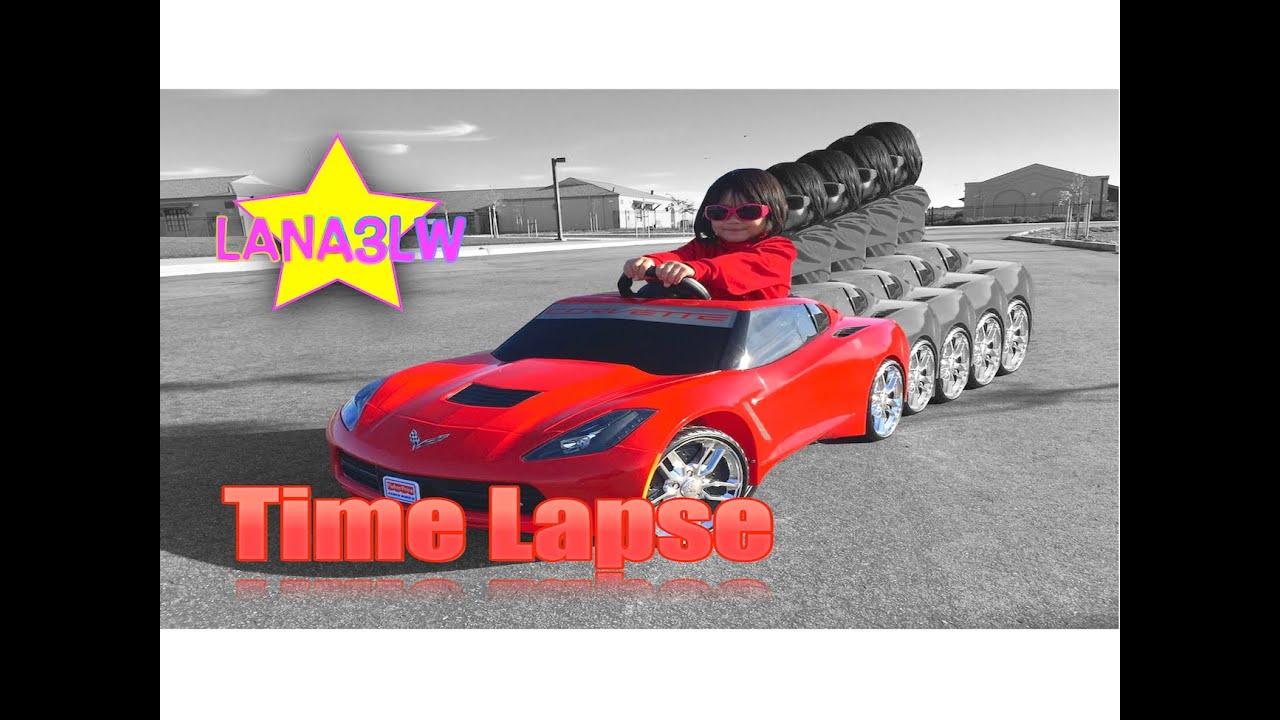 Best Popular Kids Red Corvette Electric Car Time Lapse - Lana3LW