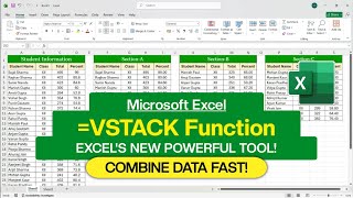 MS Excel - VSTACK Function | VSTACK Formula in Excel
