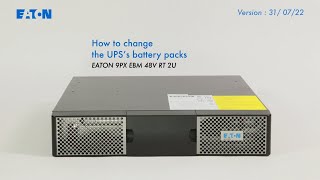 How to change the UPS's battery pack 9PX-EBM-48V-RT-2U